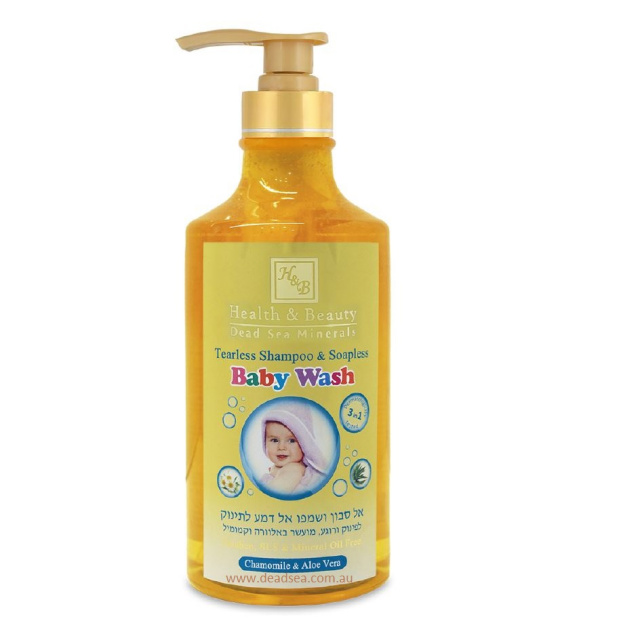 H&B Tearless Shampoo & Soapless Baby Wash   SLS FREE 780ml